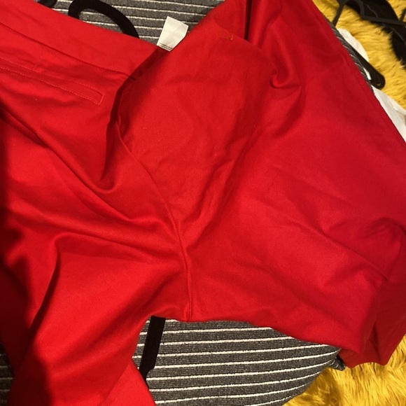 Cleo Everybody  poppy Red ankle pants Sz 14 - Picture 4 of 14